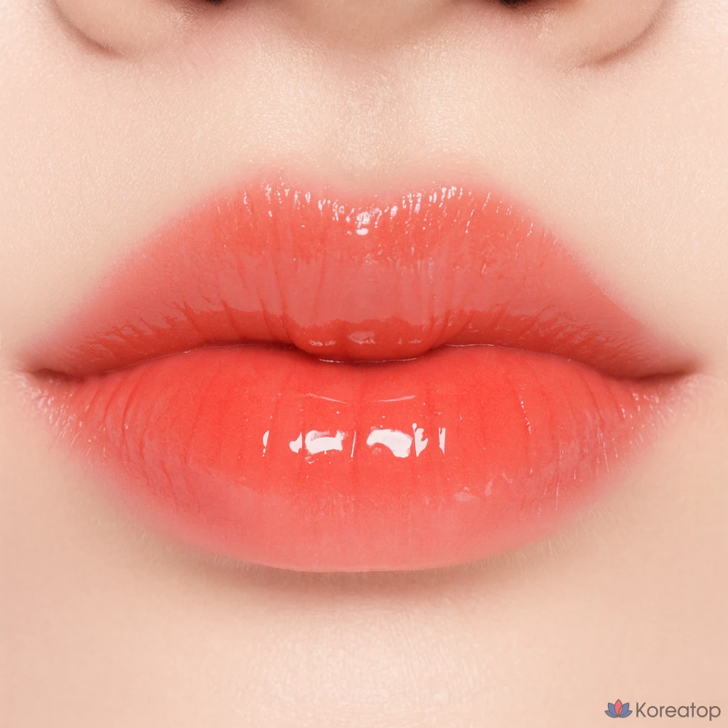 Блеск для губ YNM Lip In Tune Performance Lipscore Gloss в матовом бархатном оттенке, бальзам для губ Triple Care, 1 шт., 4 г, D1 Flame Orange, фото 2