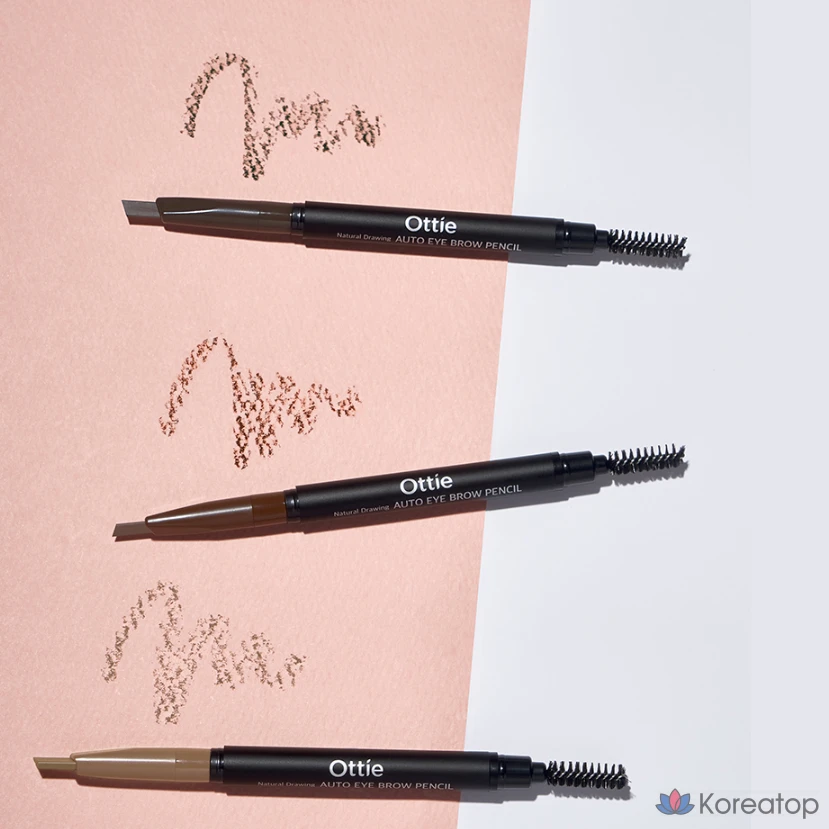 Карандаш для бровей Ottie Natural Drawing, цвет 03, серо-коричневый, 1 шт., фото 3