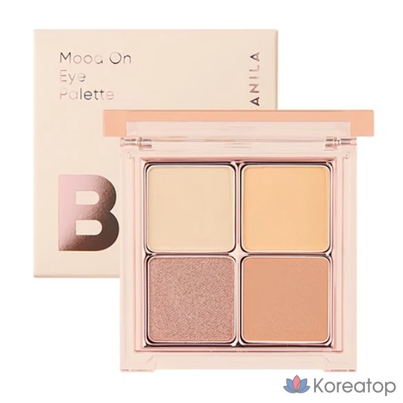 Палетка теней для век Vanillaco Vivi Vanilla Mood On Eye Palette 7 г, оттенок 03 Mellow Beige, 1 шт.