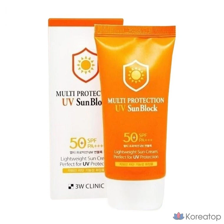 Солнцезащитный крем 3W Clinic PA+++ SPF50UV