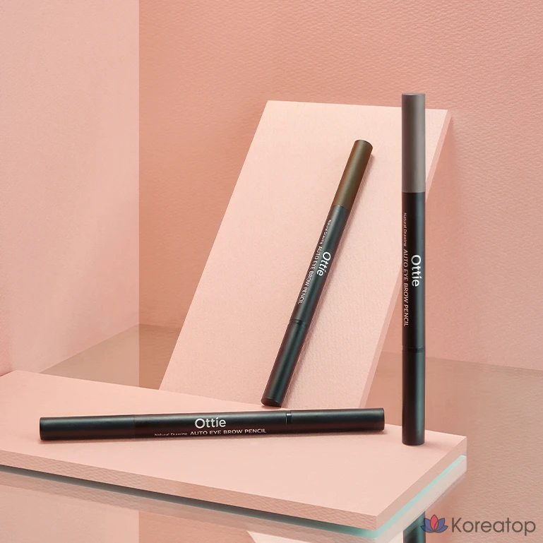 Карандаш для бровей Ottie Natural Drawing, цвет 03, серо-коричневый, 1 шт., фото 4