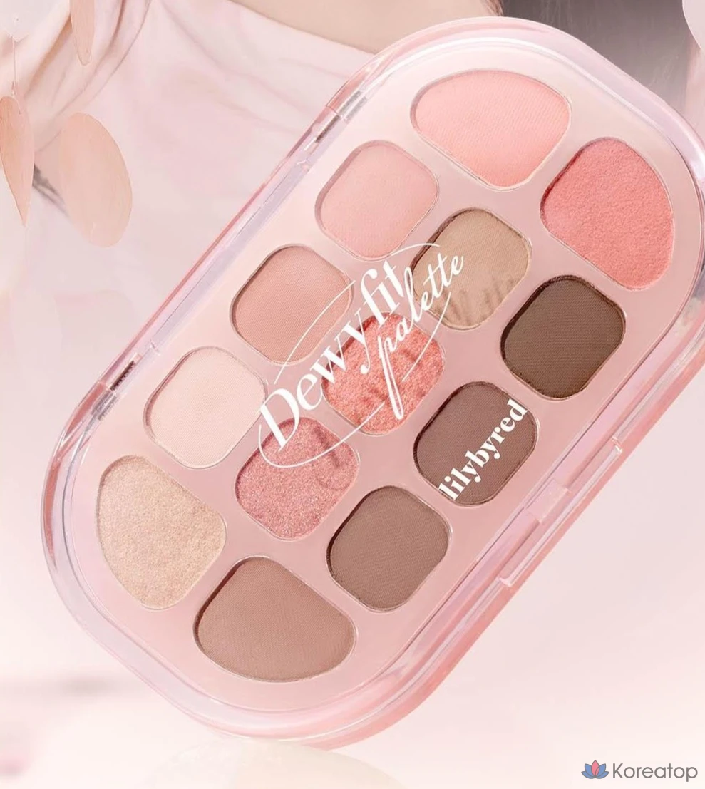 Палетка теней Lilybyred Dewy Fit, оттенок 01 Peach Cream, 1 шт., фото 2