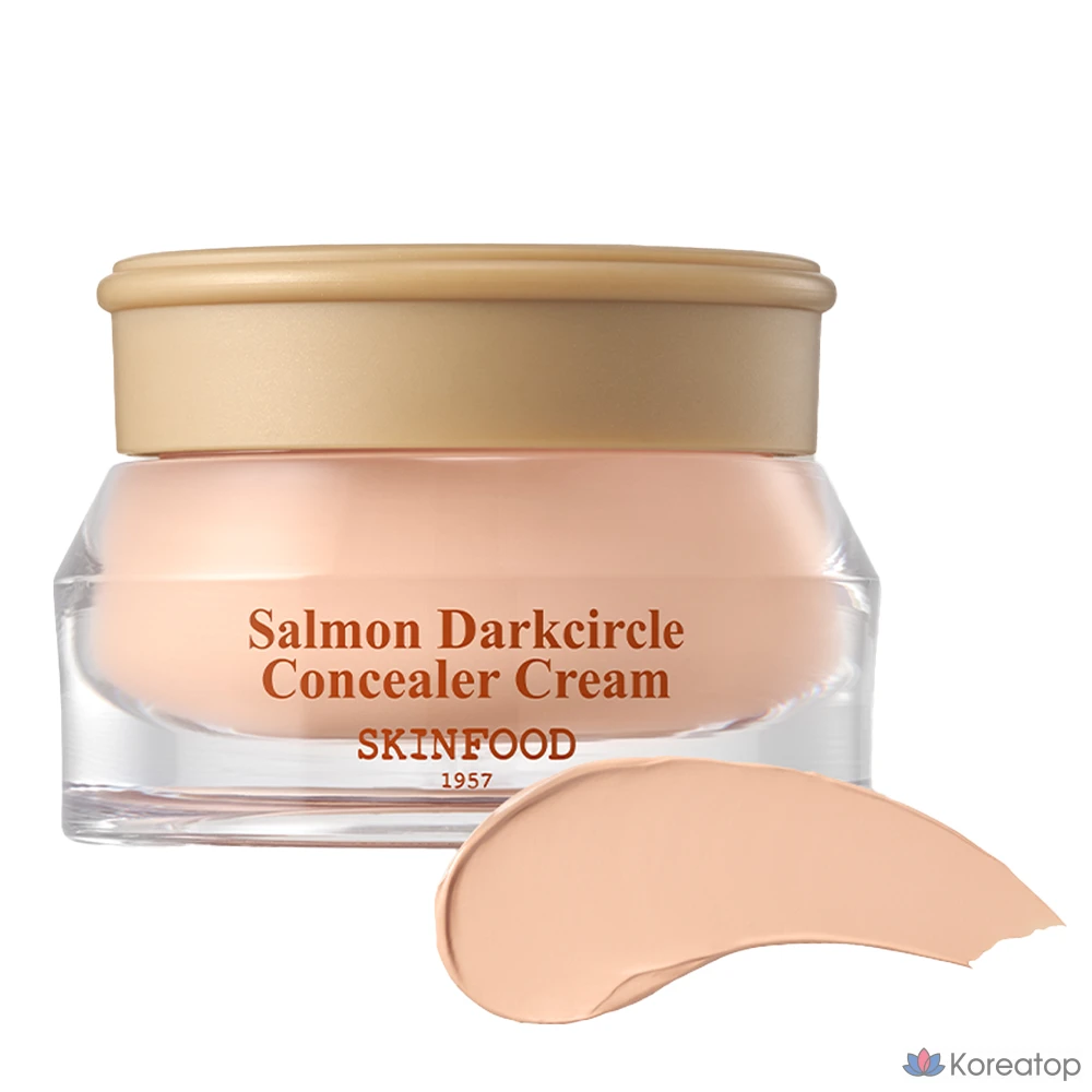 Крем-консилер Skinfood Salmon Dark Circle Concealer Cream, 10 г, 1 шт., № 2, оттенок Salmon Beige