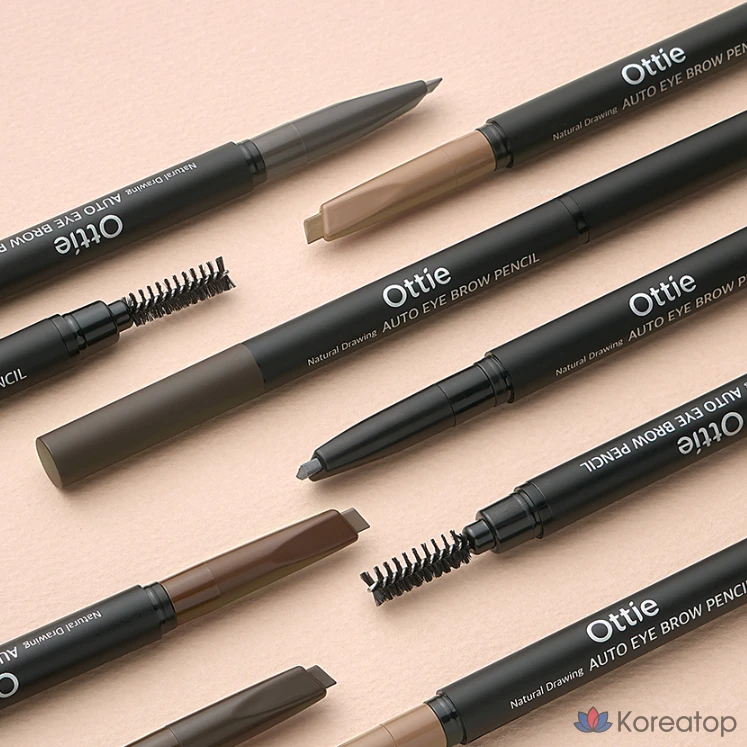 Карандаш для бровей Ottie Natural Drawing, цвет 03, серо-коричневый, 1 шт., фото 5