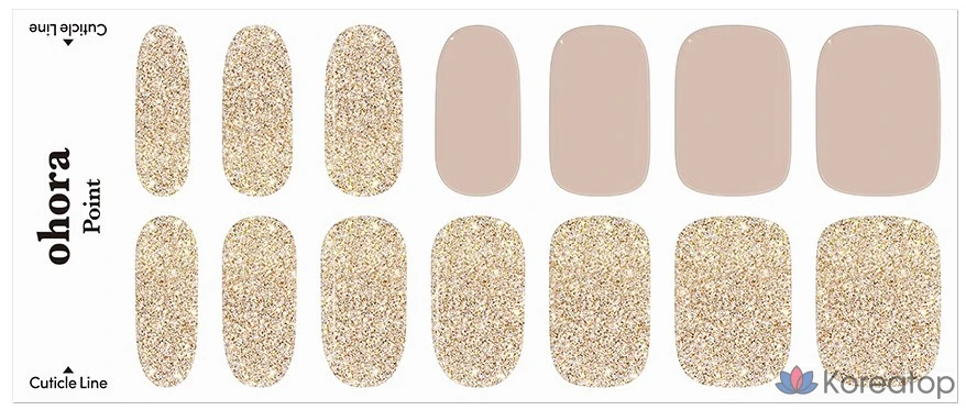 Набор для ухода Ohora Gel Strip Nail 30-piece Set, Nudist, 30 шт.