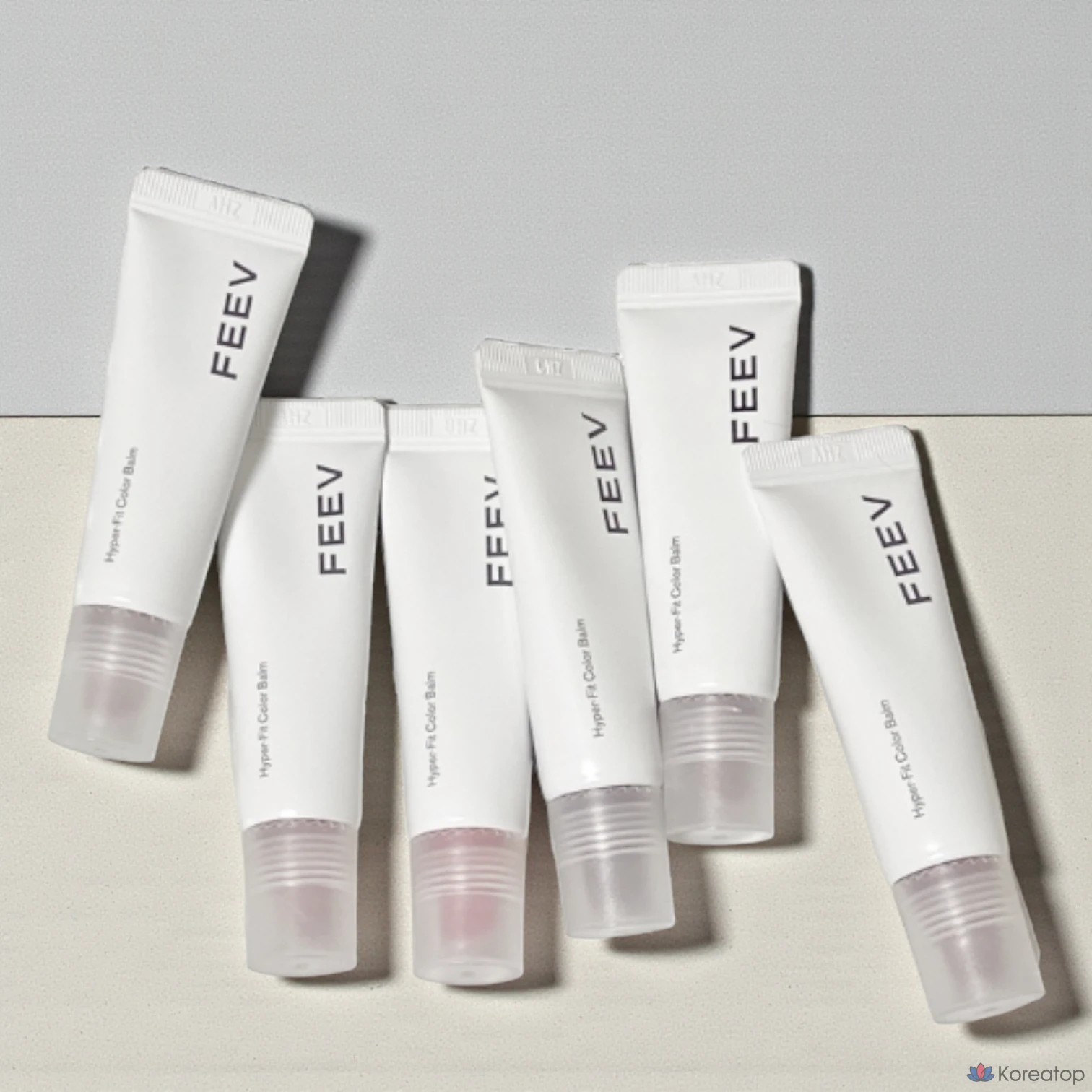 Бальзам для губ FEEV Hyper Fit Color Balm, 10 г, 6 цветов, прозрачный, с эффектом сияния, содержит стеклянные бусинки, веганский, увлажняющий, прозрачный, сияющий цвет, густое покрытие, увлажняющая текстура, мягкое прилегание, низкий уровень раздражения, 1 шт., фото 2