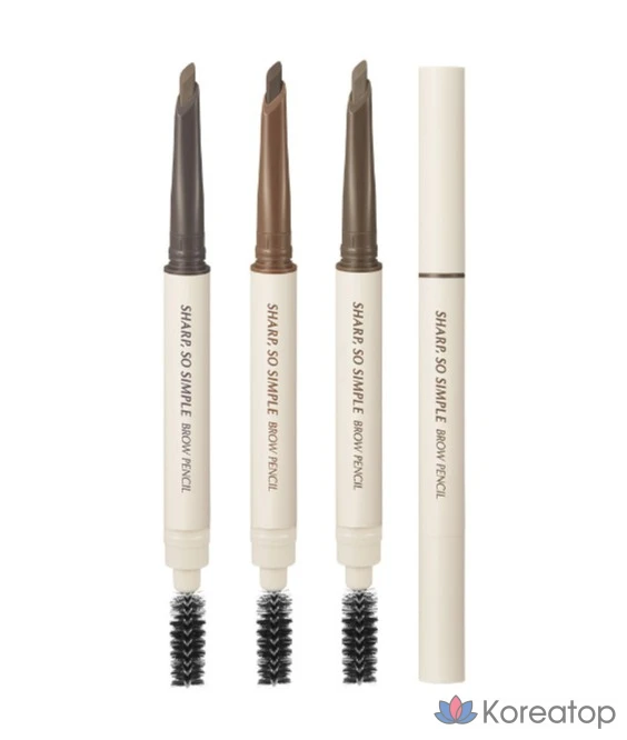 Карандаш для бровей Clio Sharp So Simple, 0,18 г, 003 Нейтрально-коричневый, 1 шт.