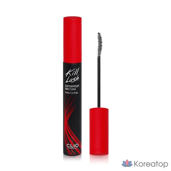 Тушь для ресниц Clio Kill Lash Superproof для длинных ресниц с эффектом подкручивания, 1 шт.