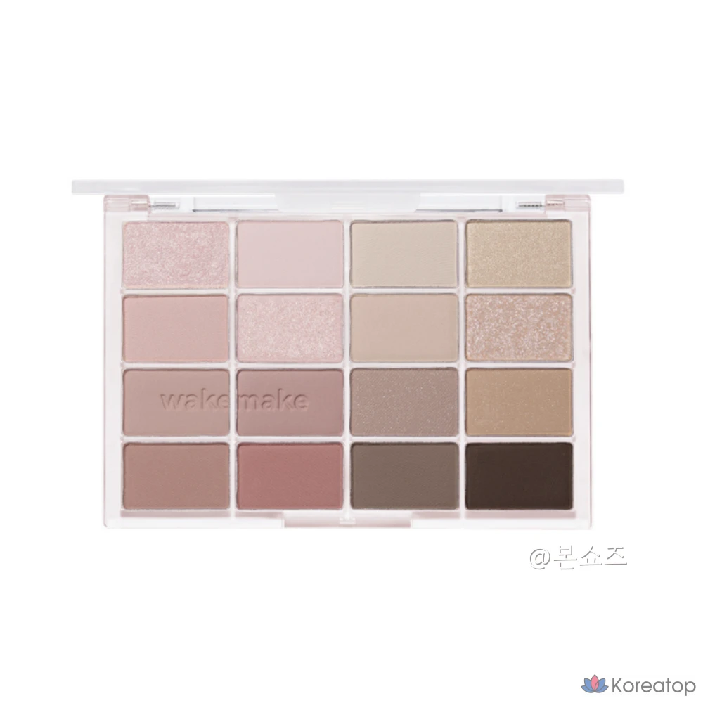 Палетка теней для век Color Shop WAKEMAKE Soft Blurring National Eye Palette Life Palette, 26 оттенков Mute Rose Blurring, 1 шт.
