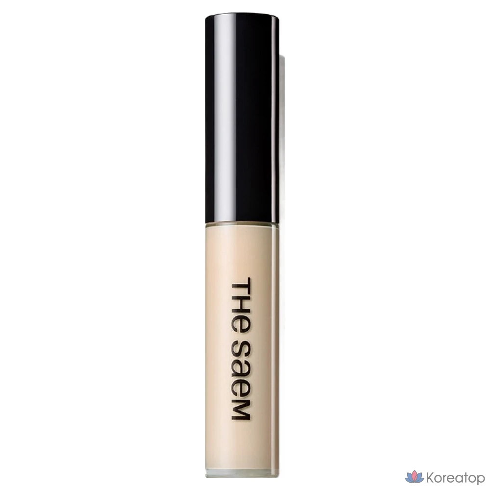 Консилер The Saem Cover Perfection Tip, 6,5 г, 1 шт., прозрачно-бежевый.