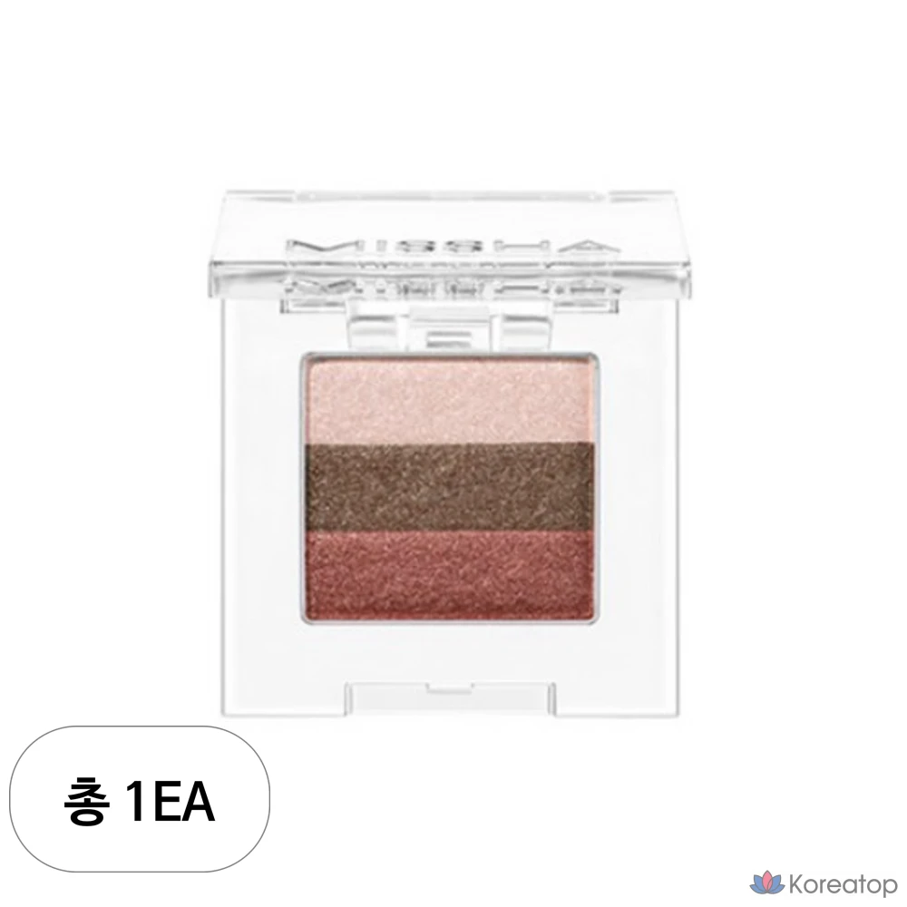 Тени для век Missha Triple Shadow 2 г, № 1 — Brownie Pink, 1 шт.