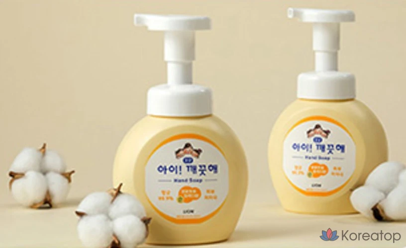 Антибактериальное пенное мыло для рук Lion, аромат чистой пушистой пудры, 490 мл, 1 шт., фото 4