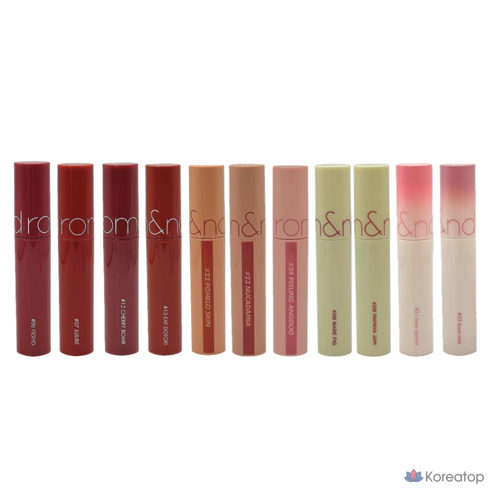 Тинт для губ ROM&ND Juicy Lasting Tint, оттенок Mulled Peach, 5.5 г, 1 шт.