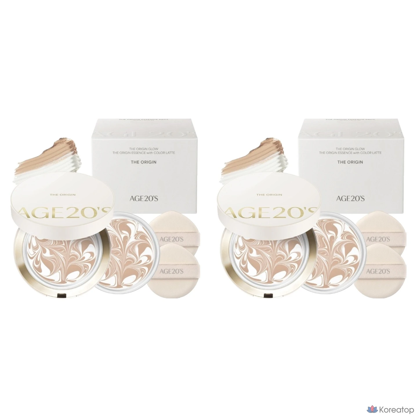 Набор Diorigin Essence Pact, 1 основной продукт, 12,5 г + 1 сменный блок, 12,5 г, № 13 «Белый латте», 2 шт.