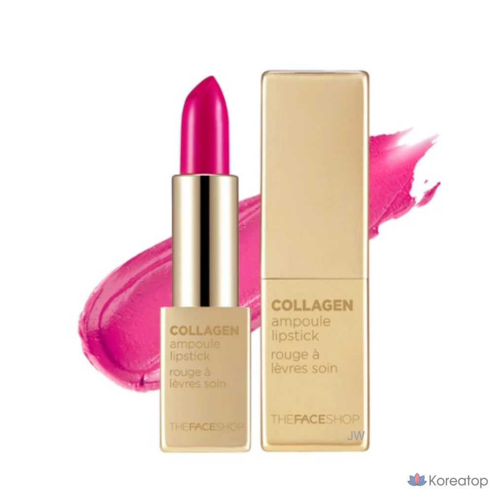 Помада-ампула с коллагеном от The Face Shop, оттенок 07 / ярко-розовый, 3,5 г, 1 шт.