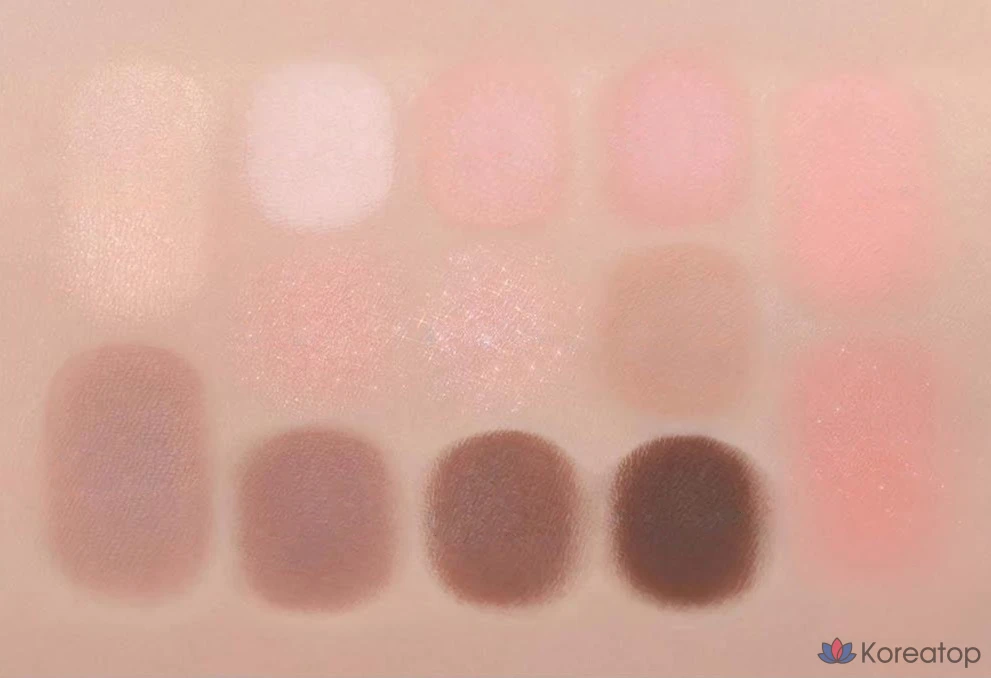 Палетка теней Lilybyred Dewy Fit, оттенок 01 Peach Cream, 1 шт., фото 7