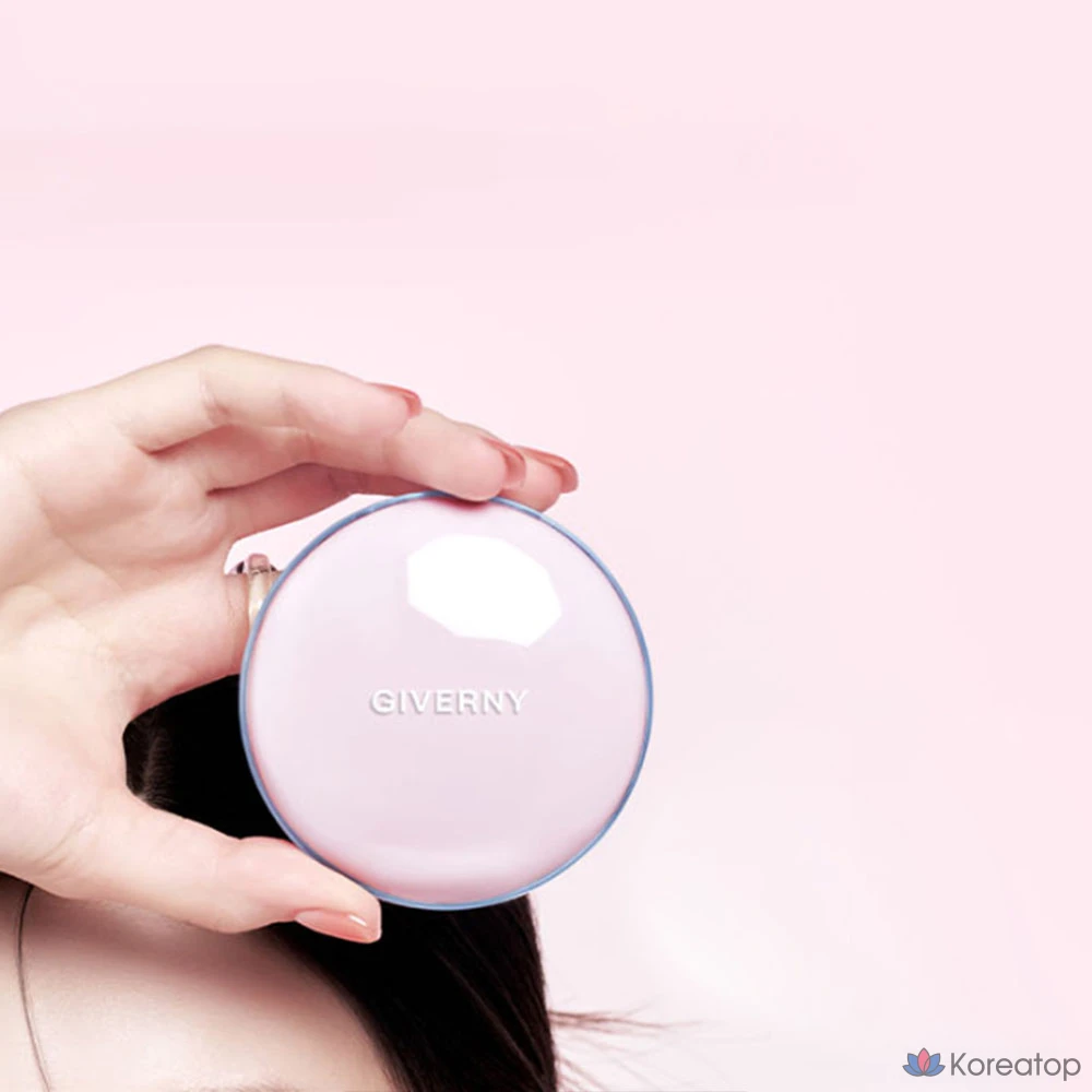 Тональный крем Giverny Dewy Glassy Cushion Foundation (основной продукт + сменный блок), 13 г, оттенок 23NW Medium Beige, 1 шт., фото 2