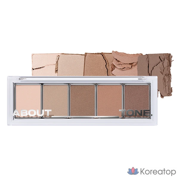 Палетка теней ABOUT TONE Return to Basic, 9 г, 02 Soft, 1 шт.