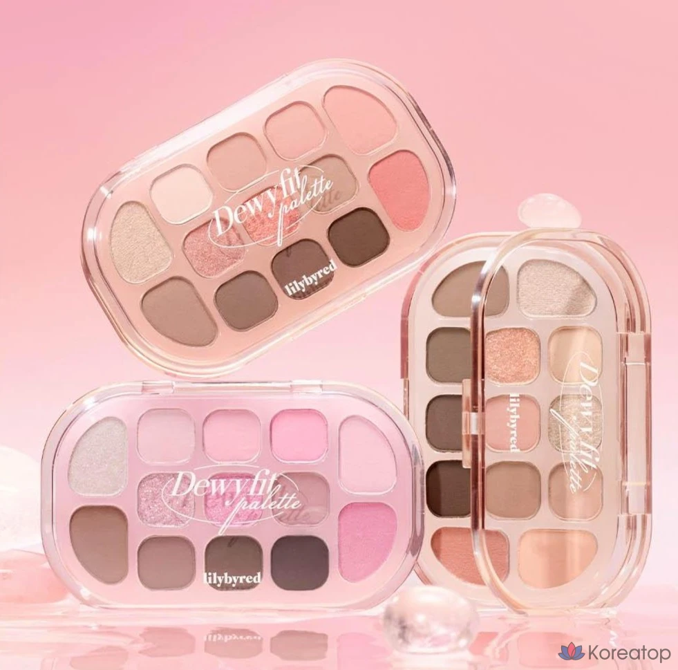 Палетка теней Lilybyred Dewy Fit, оттенок 01 Peach Cream, 1 шт., фото 8