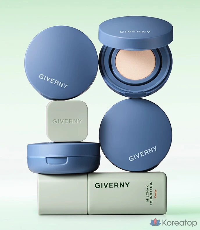 Тональный крем Giverny Close Cover Foundation Mini Portable, синий, 1 шт., фото 5