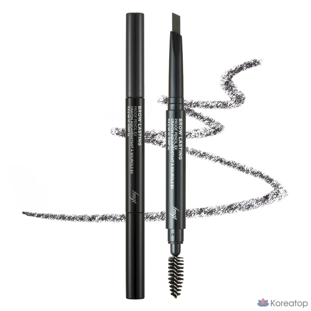 Карандаш для бровей The Face Shop Brow Lasting Proof Eyebrow Pencil EX, 0.2g, 05 темно-серый, 1 шт.