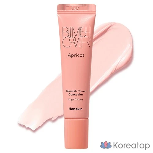 Консилер HANSKIN Blemish Cover, 12 г, 1 шт., абрикосовый цвет.