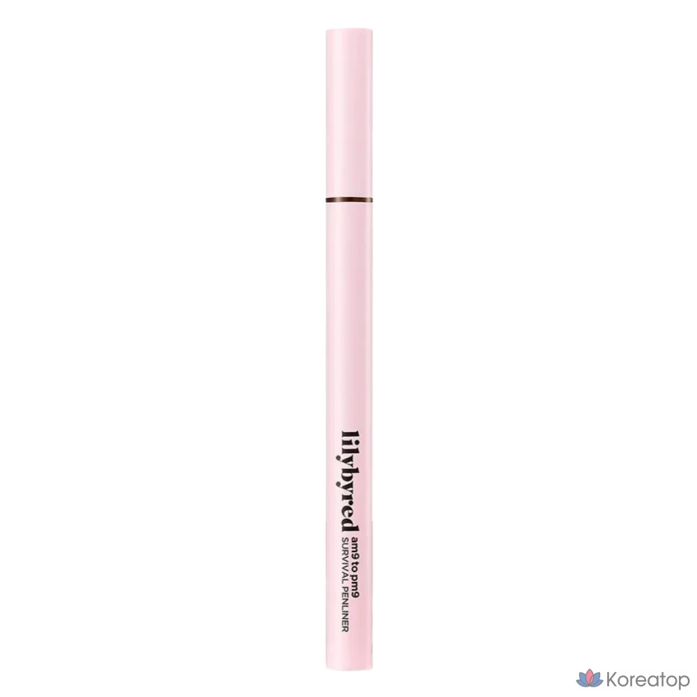 Ручка-лайнер Lilybyred Nine to Nine Survival Pen Liner, 0.6g, 02, матовый коричневый, 1 шт.