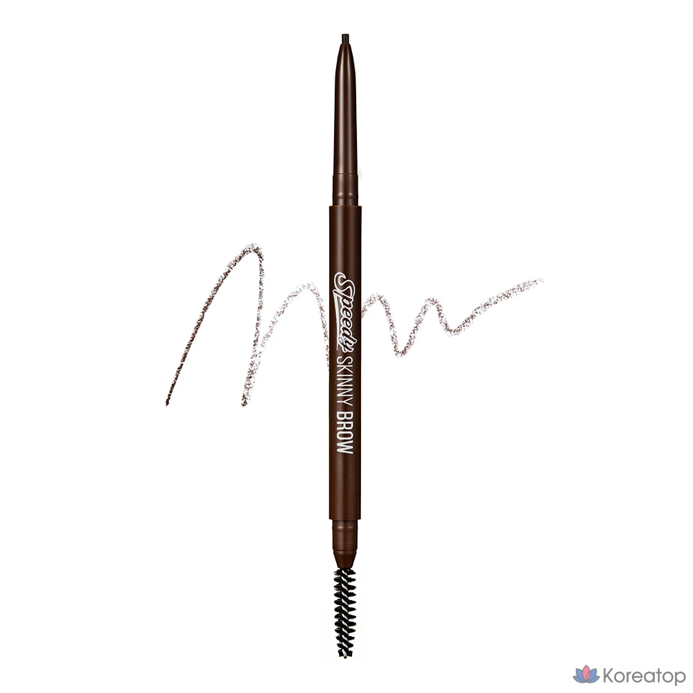 Peripera Speedy Skinny Brow, 02 Темно-коричневый, 1 шт.