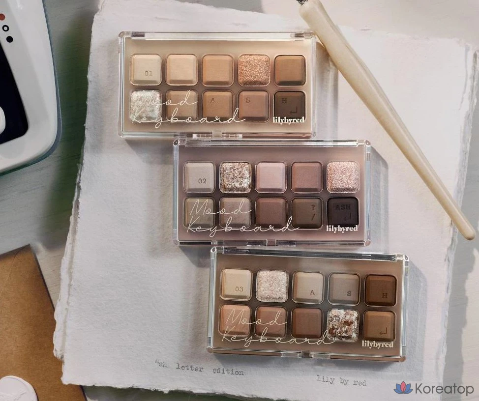 Палетка теней для век Lilybyred Mood Keyboard Eye Palette, 03 Your Favorite Ash Olym, 1 шт., фото 9