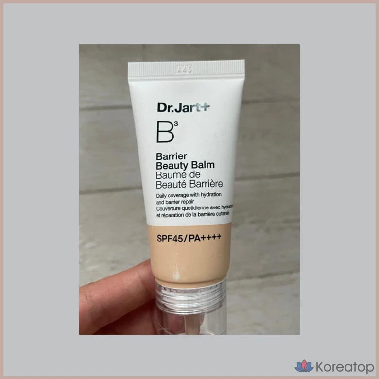 Бальзам для лица Dr. Jart+ The Makeup Barrier Beauty Balm (SFP45 PA++++) 3 вида витамина B, идеально увлажняющий барьер для кожи, плотное покрытие, 2 оттенка, Dr. Jart+, № 01 Light, 30 мл, 1 шт., фото 3