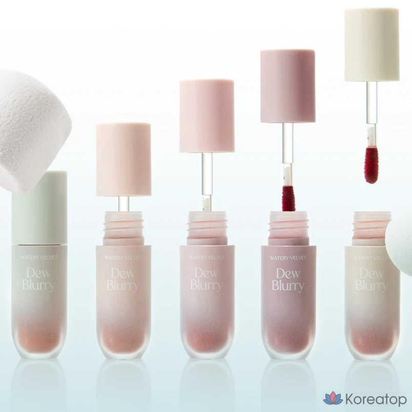 Блеск для губ Too cool for school Dew Blurry Lip Tint, 4 аромата сиреневого цвета, 1 шт., фото 3