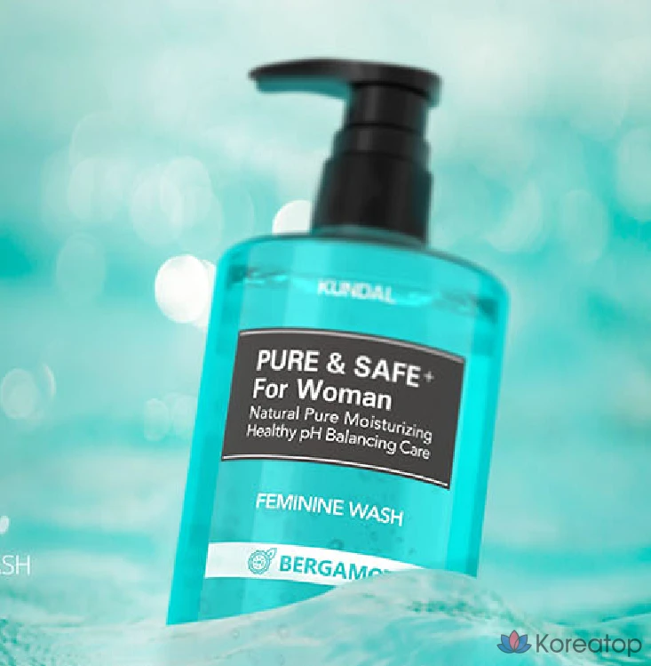 Гель для интимной гигиены Kundal Pure &amp; Safe, аромат бергамота, 300 мл, 1 шт.