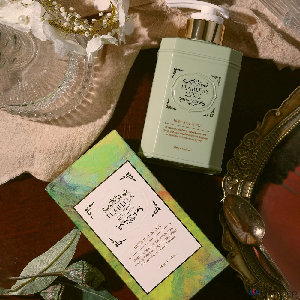 Гель для душа TEABLESS Herb Black Tea Antique с травяным ароматом, 500 г, 1 упаковка