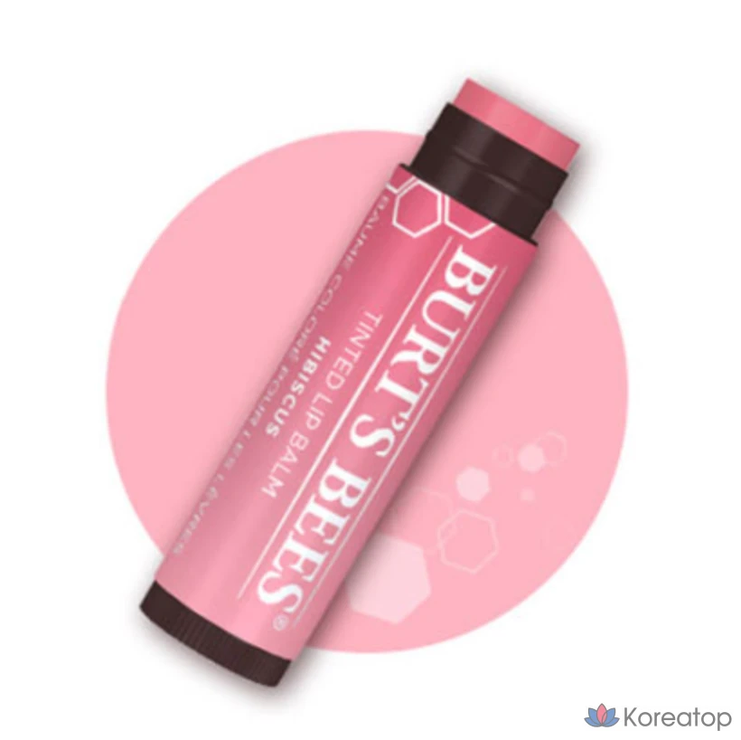 Тонированный бальзам для губ Burt's Bees, оттенок «Розовый цветок», 4,25 г, 1 шт.