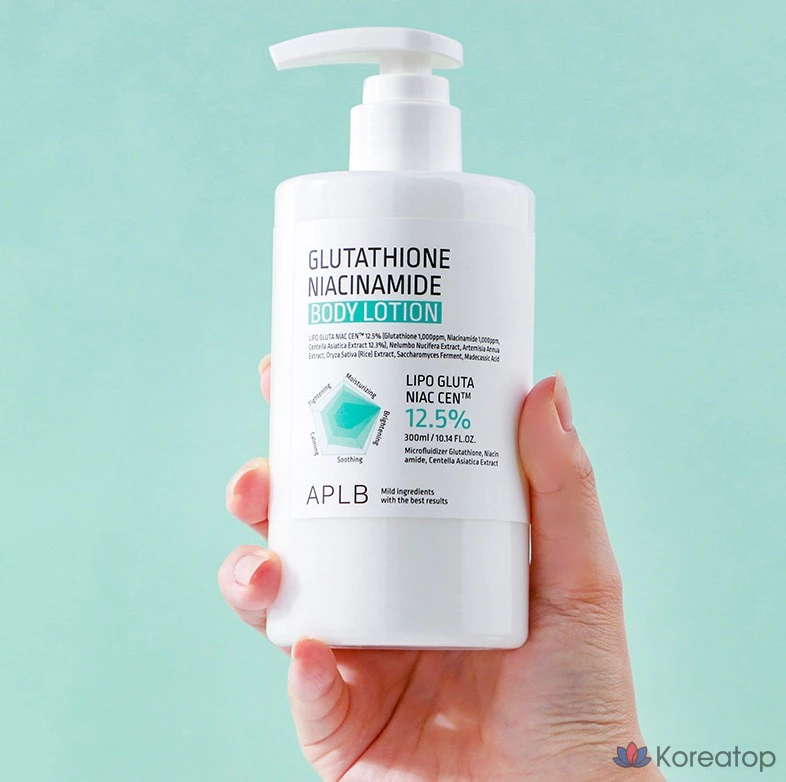 Лосьон для тела APLB Glutathione Niacinamide Body Lotion, 300 мл, 1 шт.