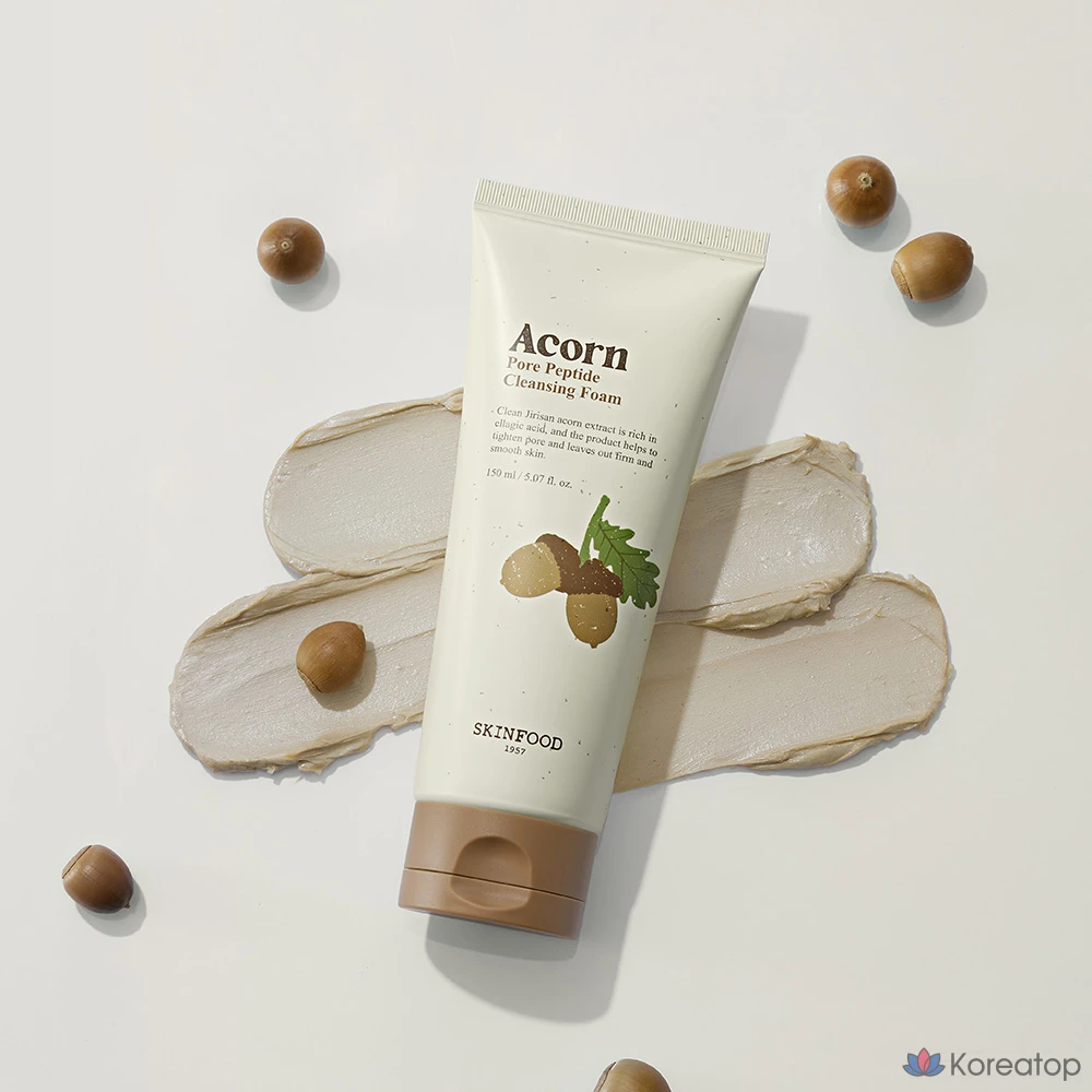 Очищающая пенка для лица Skinfood Acorn Pore Peptide, 1 шт., 150 мл