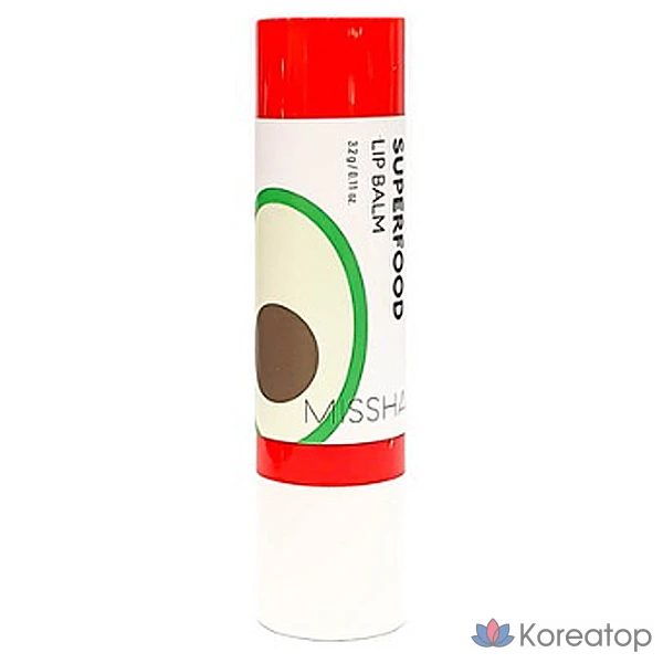 Бальзам для губ Missha Superfood Avocado, 3,2 г, 1 шт.