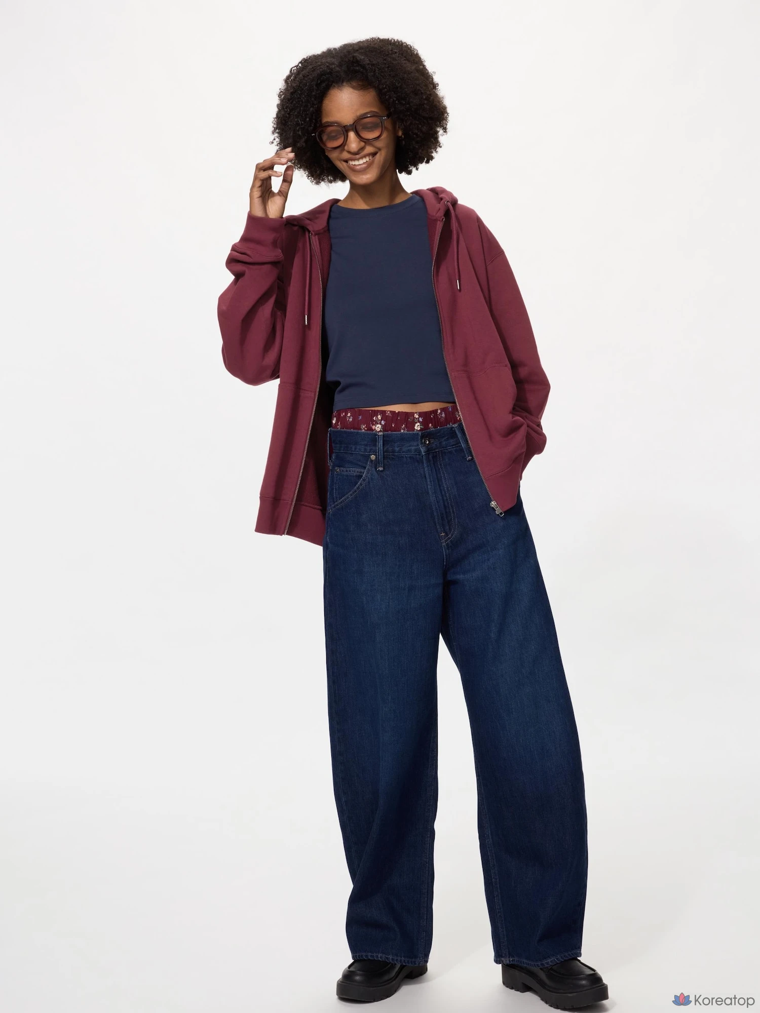 Парка на молнии Uniqlo Sweat Full-Zip Parka
