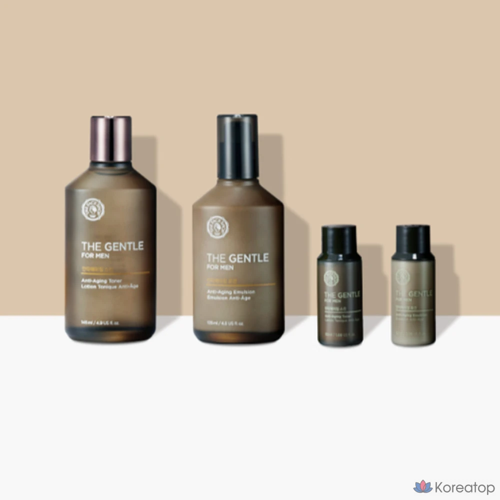 Набор антивозрастных средств The Face Shop The Gentle For Men из 2 предметов, набор из 4 предметов, фото 5