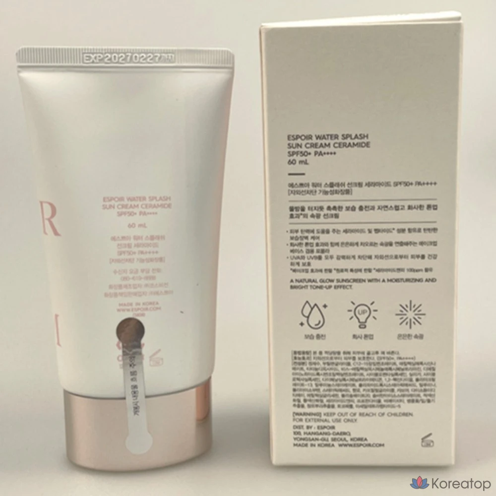 Солнцезащитный крем Espoir Water Splash SPF50+ PA+++, 60 мл, 1 шт.