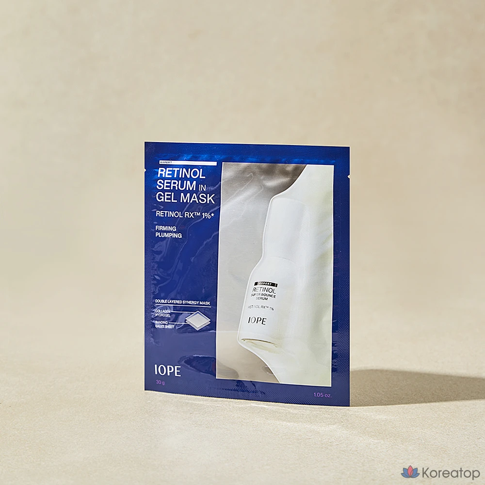 Ретиноловая сыворотка в гелевой маске IOPE, 1 упаковка, 6 упаковок, фото 4