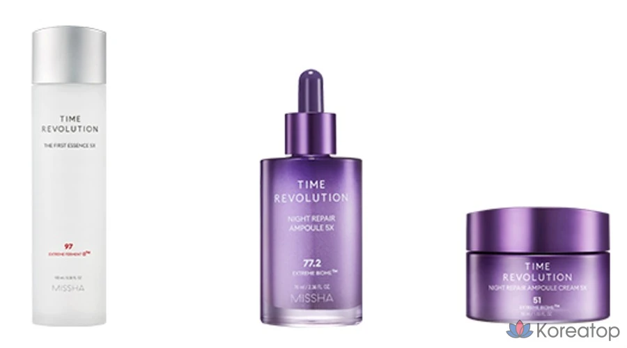 Крем-ампула Missha Time Revolution Night Repair, 5 шт., 50 мл, 1 шт.