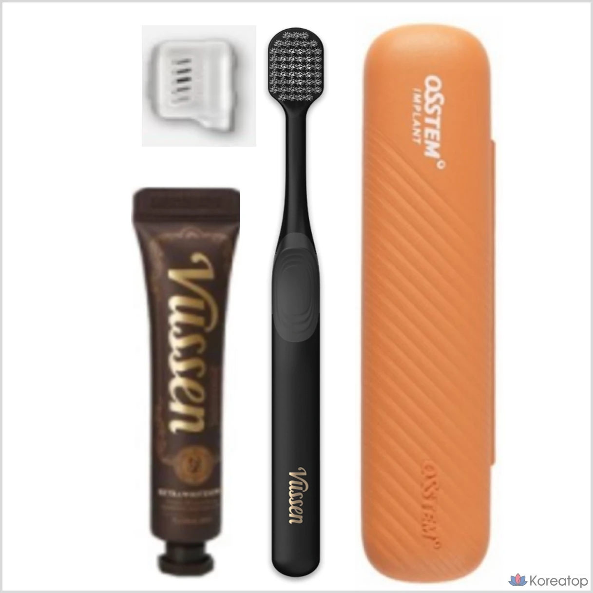 Зубная паста Vussen 28 Whitening Travel Kit (паста + щетка + футляр), 50 г, 2 шт.