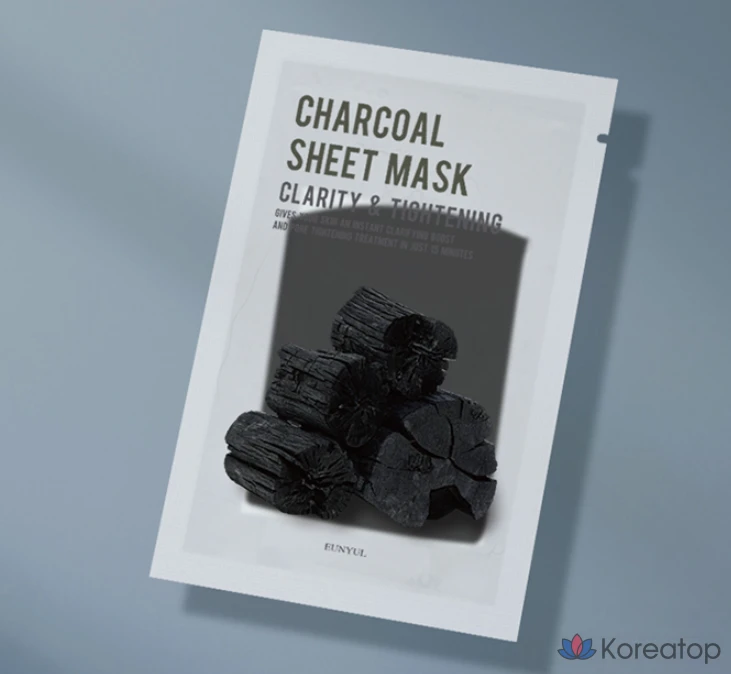 Набор угольных масок Eunyul Purity, 1 упаковка, 60 листов., фото 3