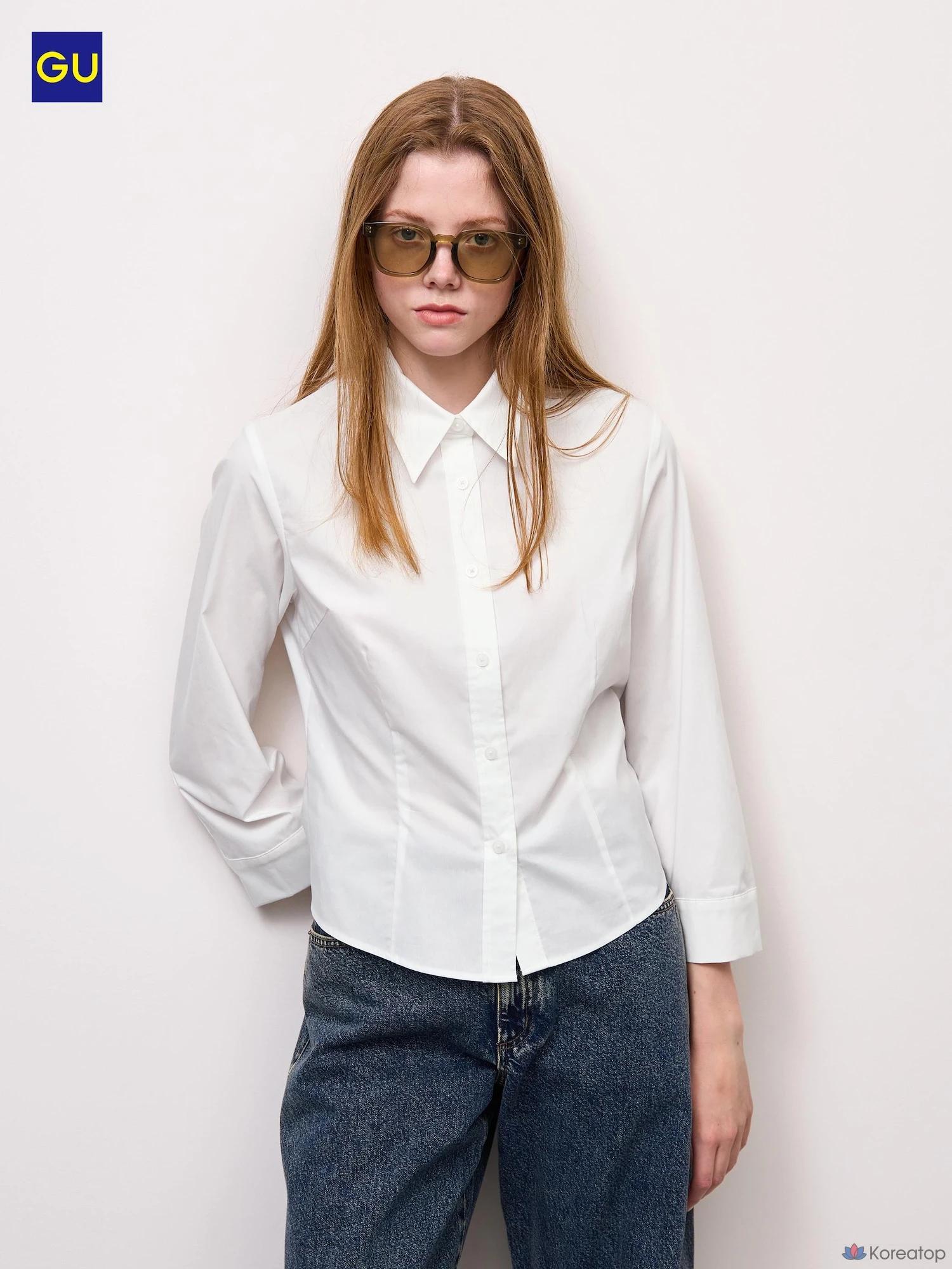 Рубашка Uniqlo Baby Shirt 7/8 Sleeve
