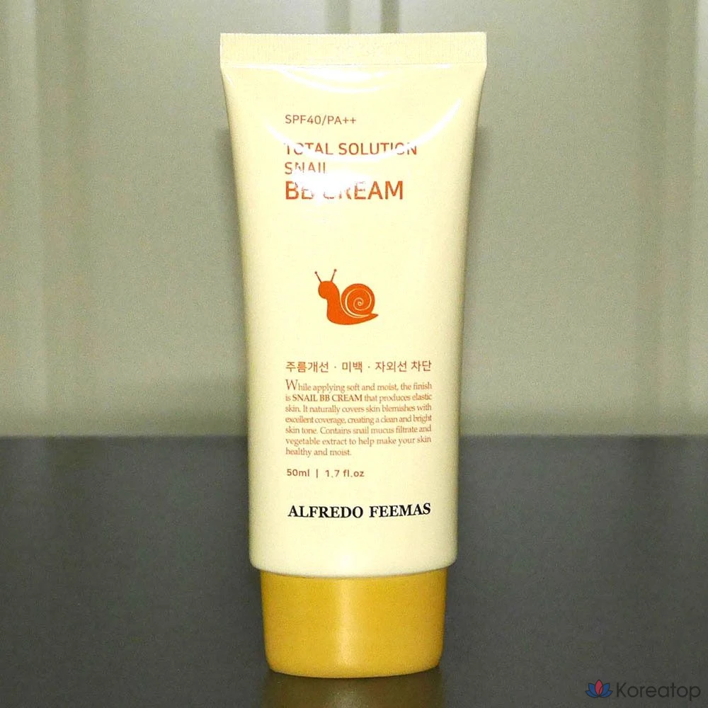 BB-крем Alfredo Feemas Total Snail Base Makeup, 50 мл, 1