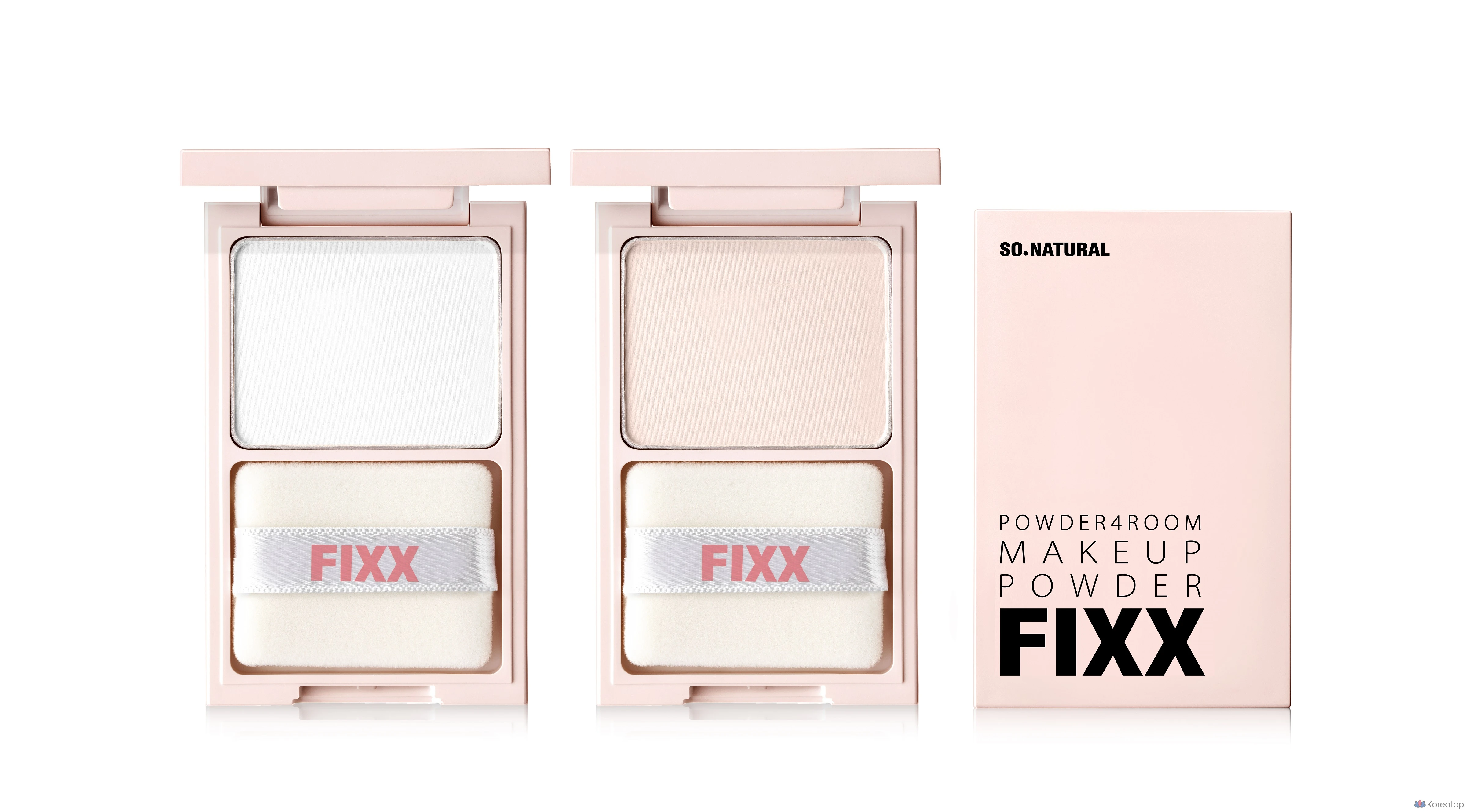 Фиксирующая пудра для макияжа So Natural, 6 г, ярко-розовая, 1 шт., фото 4