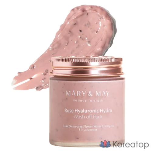 Смываемая маска для лица Marien May Rose Hyaluronic Hydra, 125 г, 1 упаковка