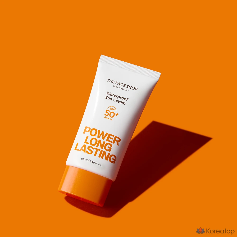 Солнцезащитный крем The Face Shop Power Long-Lasting Sun Cream SPF50+ PA+++, 50 мл, 1 шт.