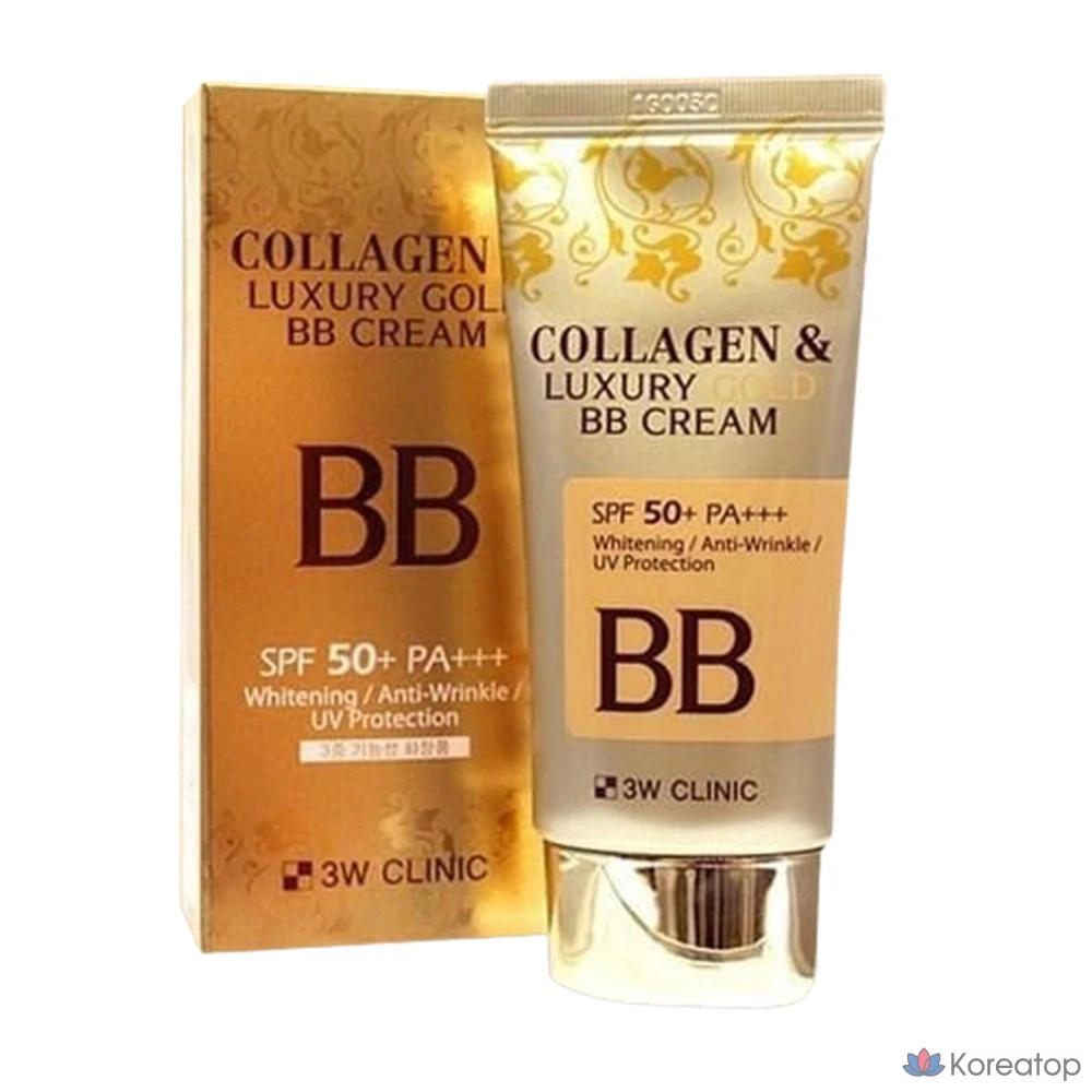 BB-крем 3W Clinic для повышения эластичности кожи, увлажнения, отбеливания и защиты от УФ-излучения, 50 мл, 1 шт.